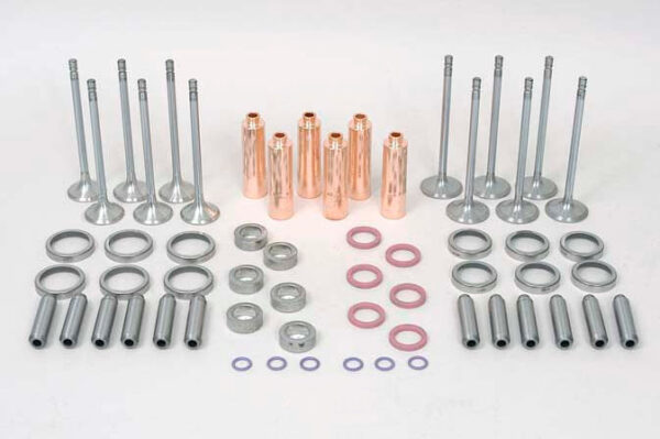 Cylinder Head Repair Kit | Volvo Off Road, Volvo BM, and ?kerman A20, A20C, L120, and TD71G with Exhaust Valve, Injector Sleeve Kit, Valve Stem Seal, and More / 11990677